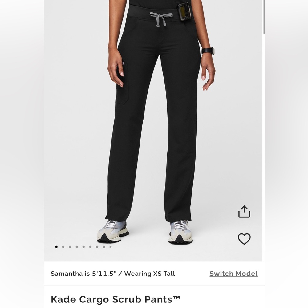 NWT Figs Kade Cargo Petite Scrub Pants